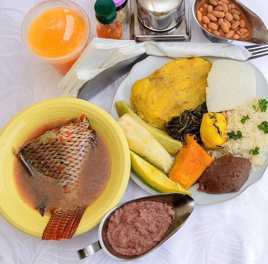 Ugandan food comprises generally speaking of starchy staples like potatoes, beans, and cornmeal blends. Greens, plantains, yams, bananas (Matooke)